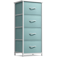 Sorbus dresser storage tower wood-top shows sturdy surface for lamps and decor