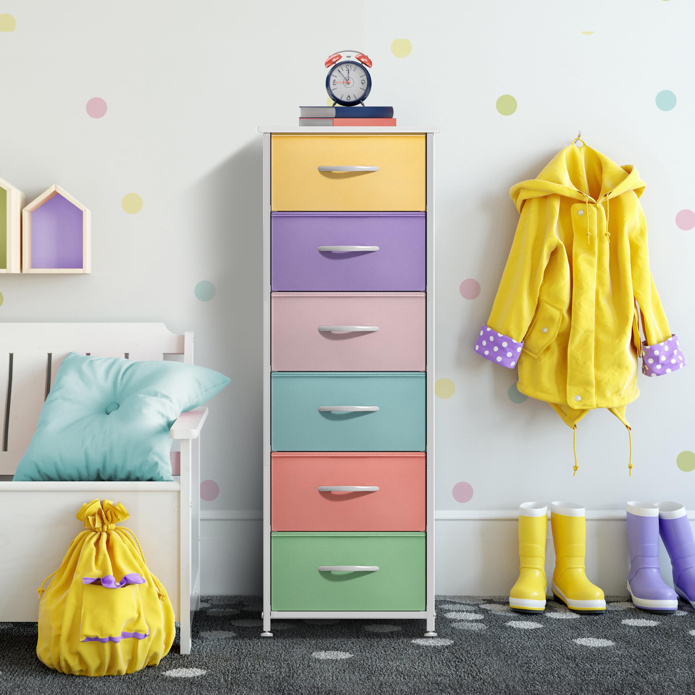 Sorbus Fabric Dresser assembly steps illustration