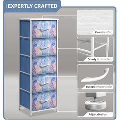 Sorbus fabric dresser foldable drawers enable flexible, moveable storage across rooms.
