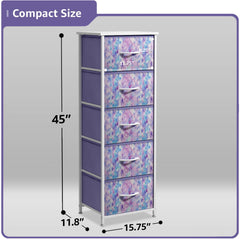 Sorbus fabric dresser tall storage unit in nursery with wood handle for easy access.