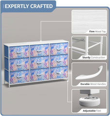 Sorbus Kids Dresser fabric drawer close-up with reinforced base