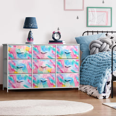 Sorbus Kids Dresser wood-top detail emphasizes sturdy surface for decor and daily use.