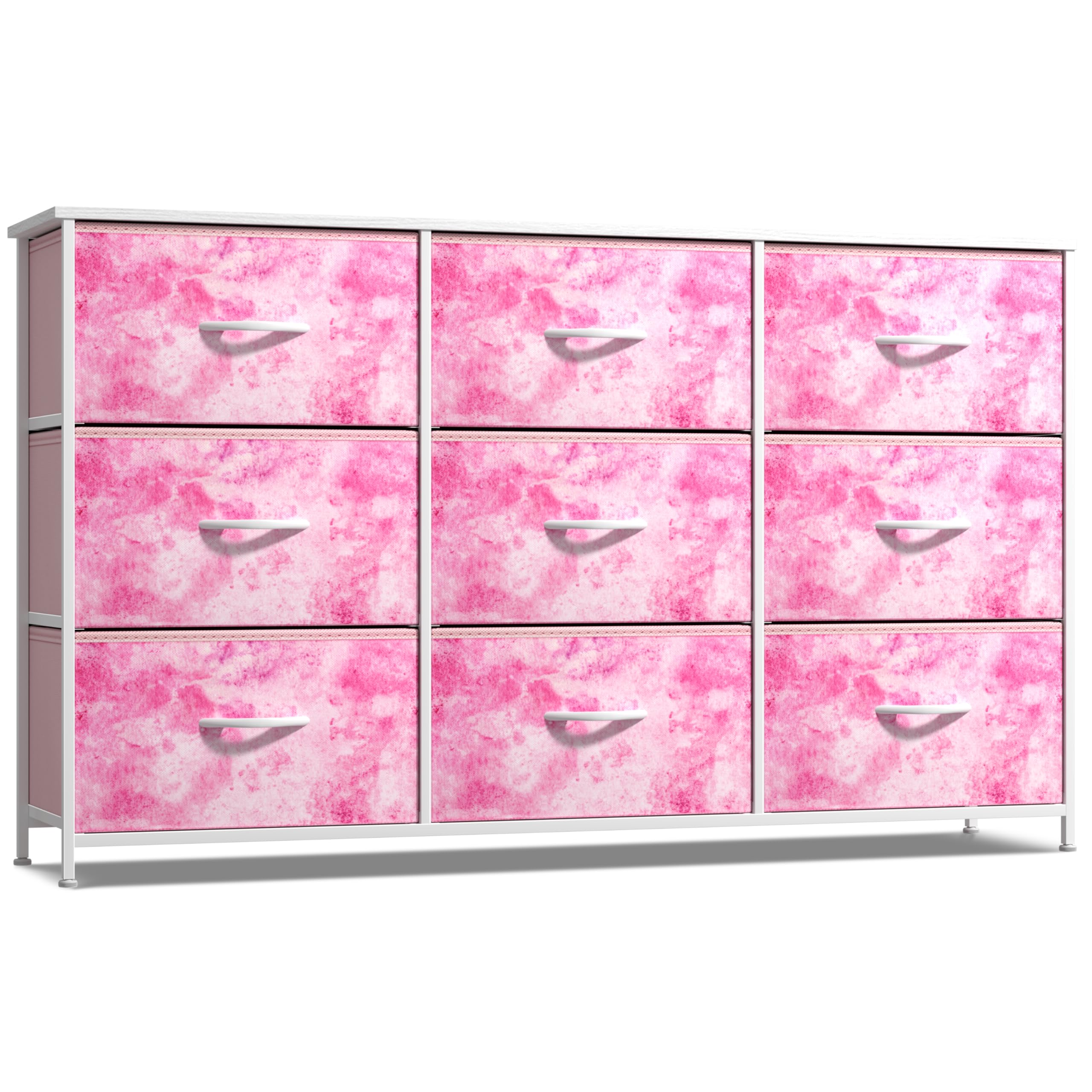 Sorbus Kids Dresser wood-top display surface ideal for lamps, books, and decor.
