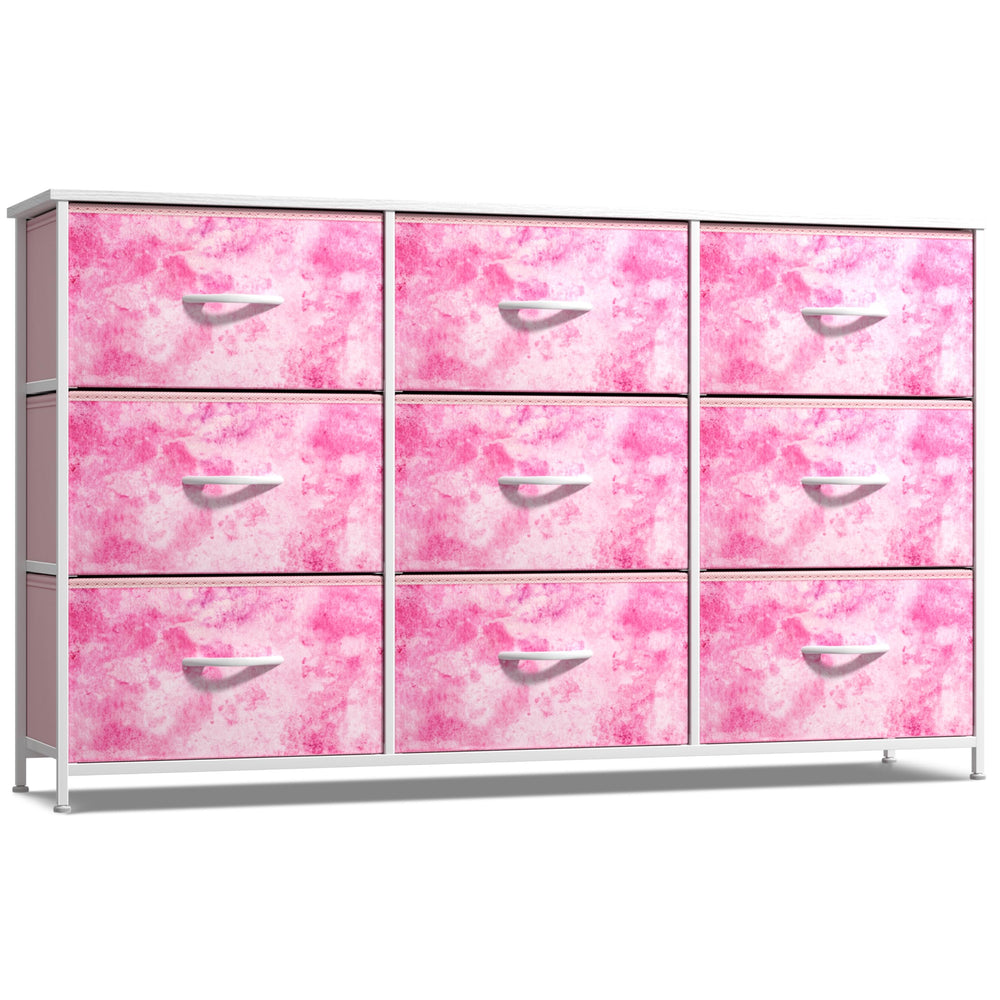 Sorbus Kids Dresser wood-top display surface ideal for lamps, books, and decor.