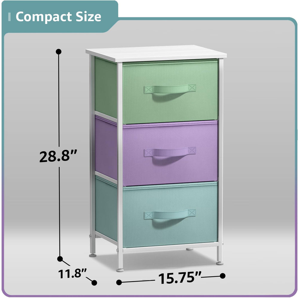 Sorbus nightstand display-surface space for lamps and books enhances bedside organization.