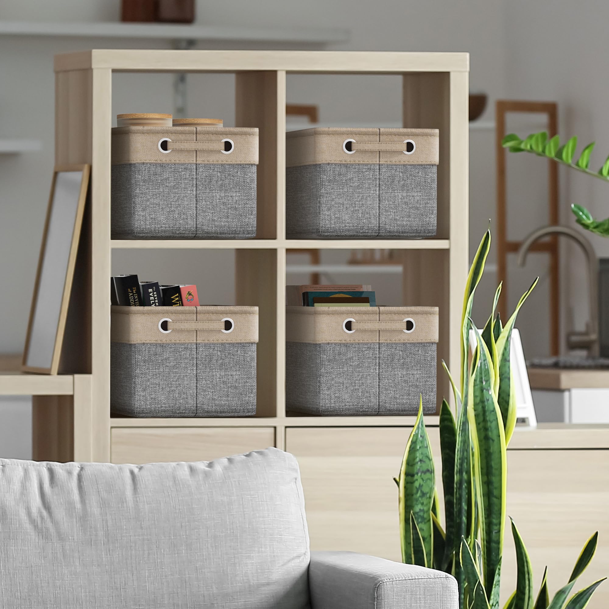 Sorbus premium storage cubes folded-flat to save space when not in use