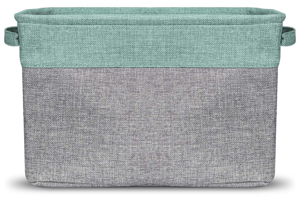 Sorbus Premium Storage Cubes teal linen interior showcases durable fabric and easy cleaning.