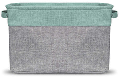 Sorbus Premium Storage Cubes teal linen interior showcases durable fabric and easy cleaning.