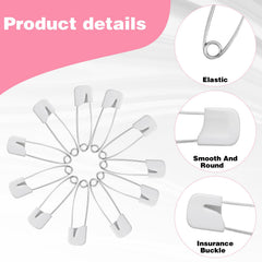 Sorcristy 2.2-inch safety pins locking closures closeup demonstrating secure fabric fastening