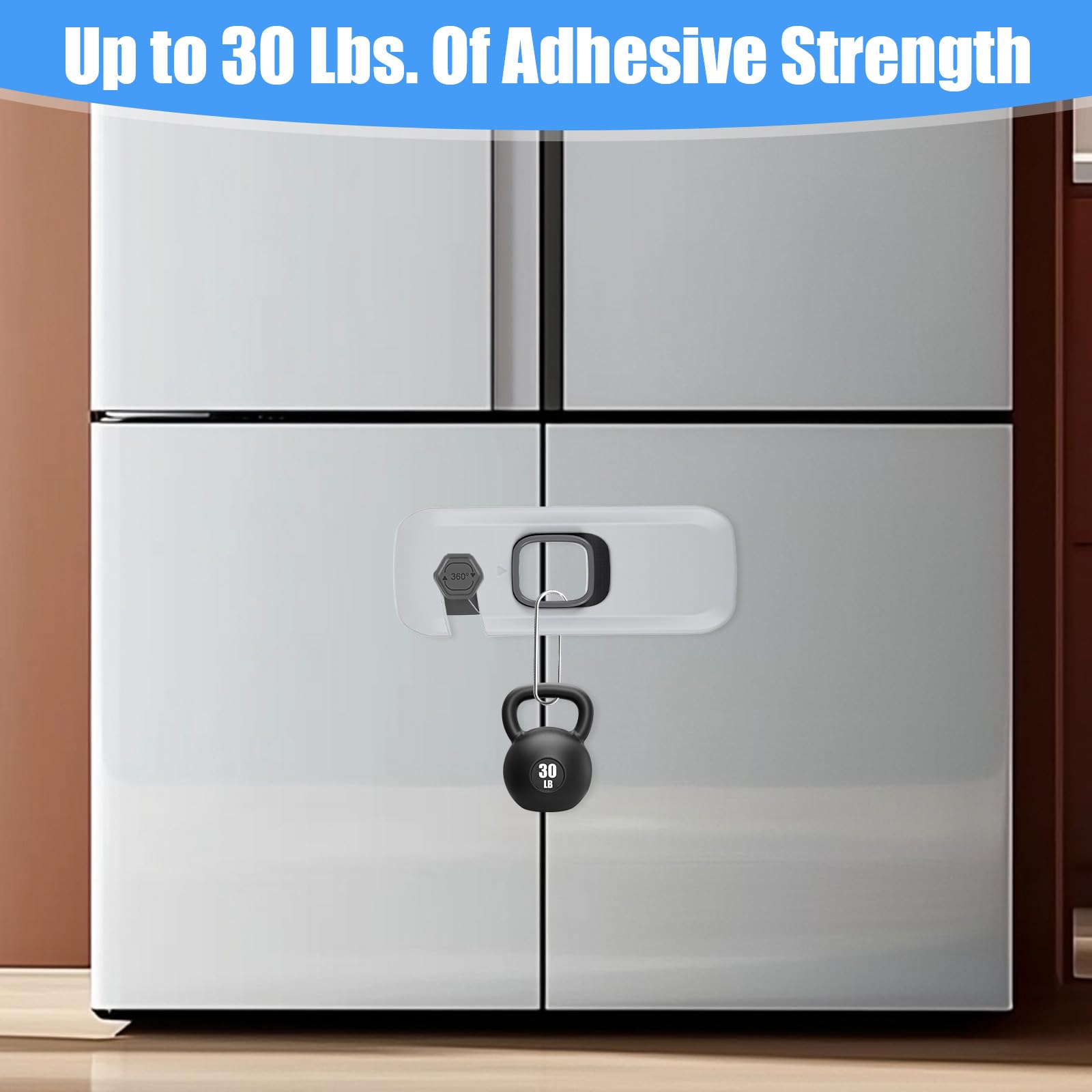Sorcristy drawer lock set helps secure kitchen and bathroom storage from curious toddlers.