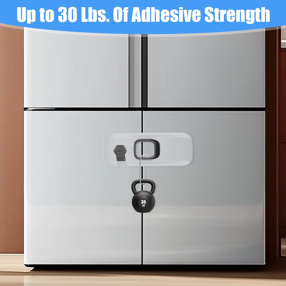 Sorcristy drawer lock set helps secure kitchen and bathroom storage from curious toddlers.