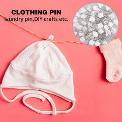 Sorcristy safety pins used with diaper fabric show secure closure and gentle glide