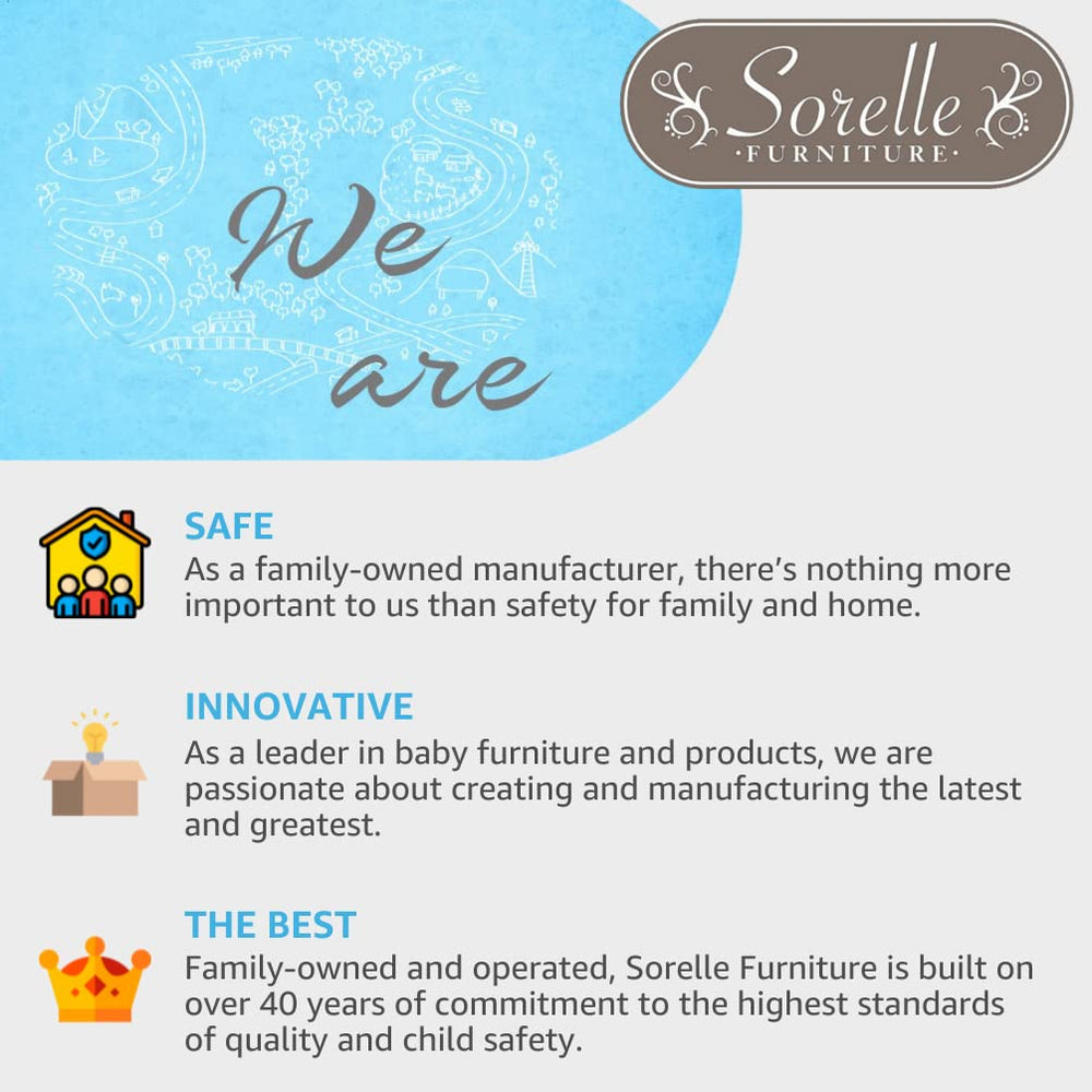 Sorelle 215 compatibility list shows multiple crib models supported