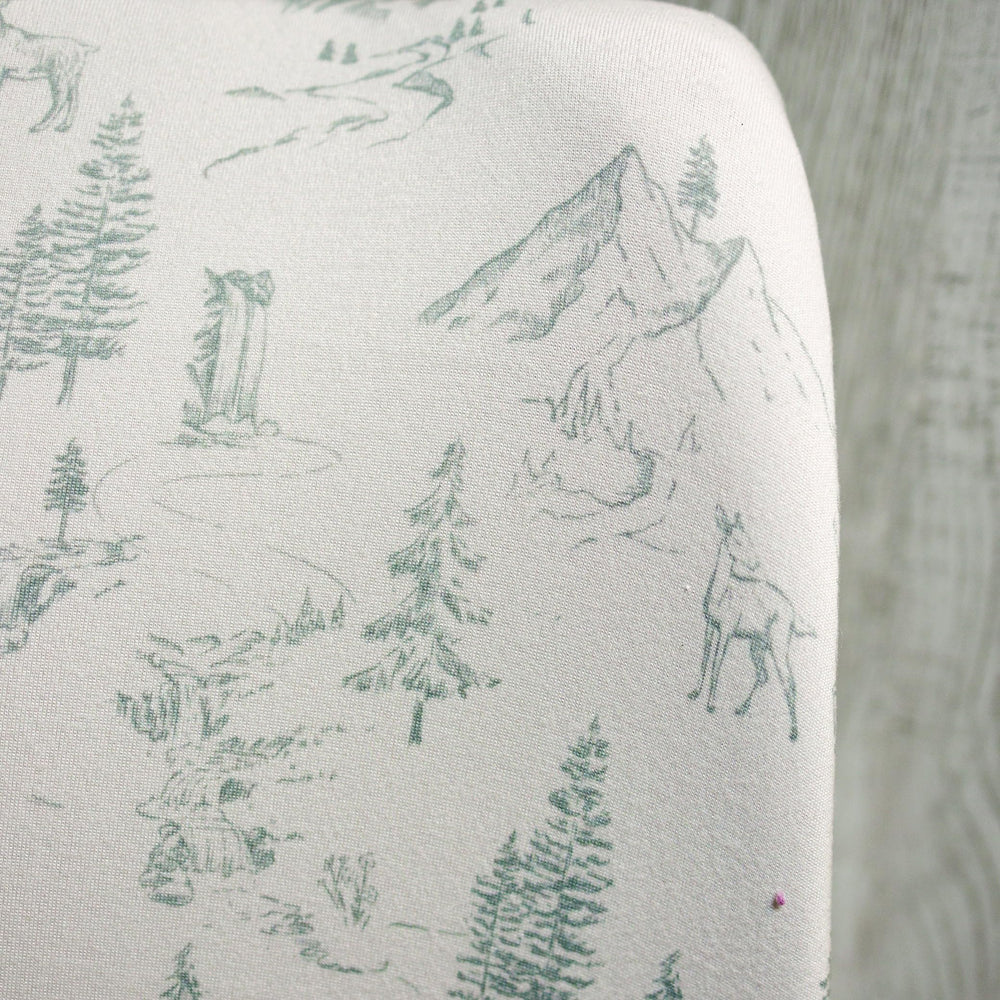 Sorrel + Fern Arctic Journey easy-care cover—wash cold, tumble dry low.