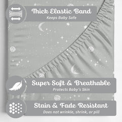 Sorrel + Fern Moon pattern close-up emphasizes gentle stretch and secure fit