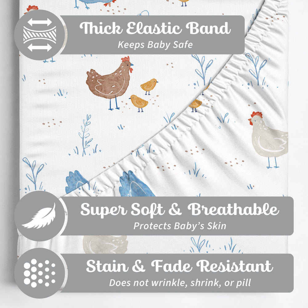 Sorrel and Fern colorful farm patterns for bright nursery decor