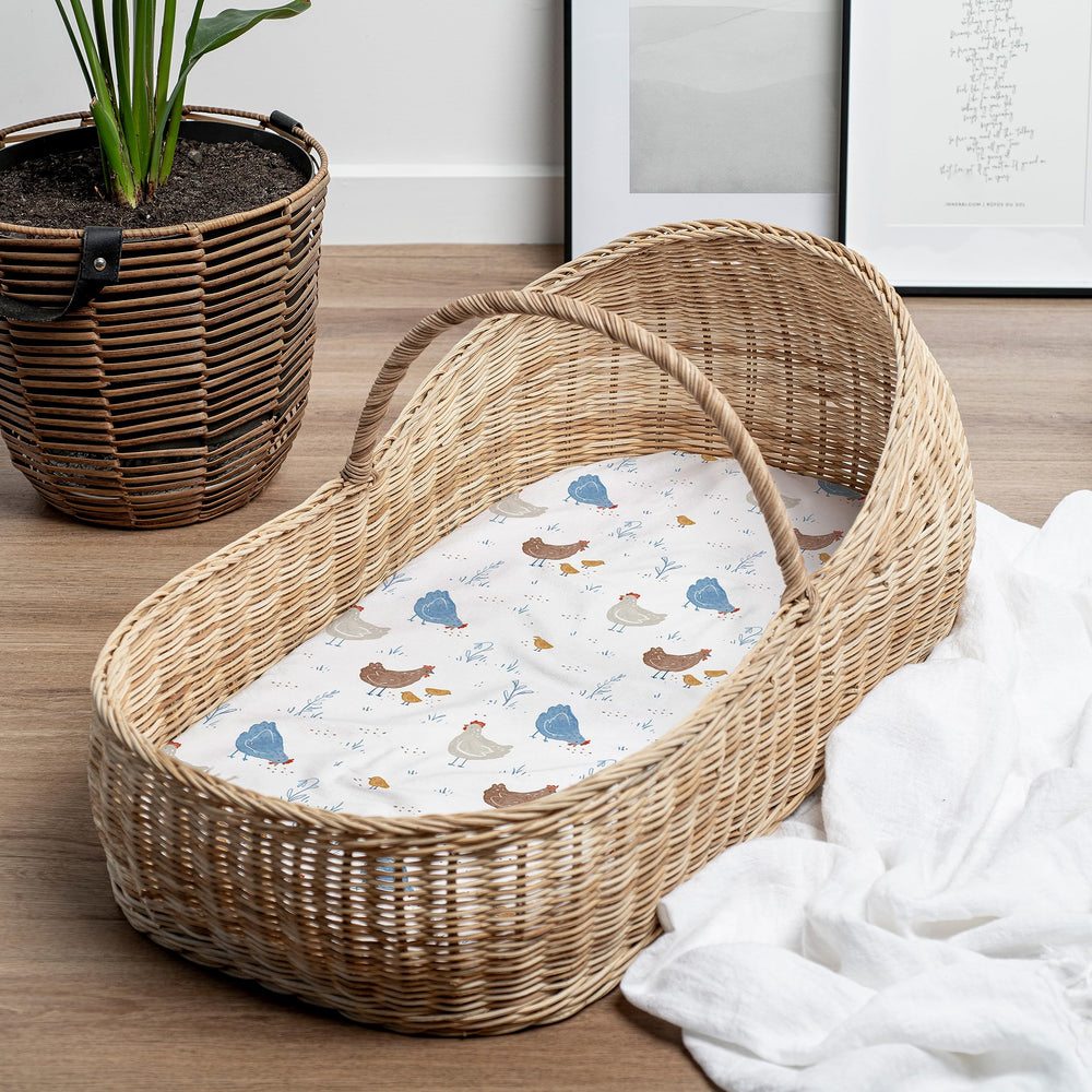 Sorrel and Fern Halo BassiNest compatible sheets for easy setup
