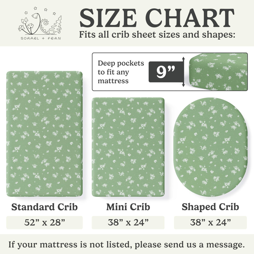 Sorrel + Fern two-pack fits standard and toddler beds for growing sleep spaces.