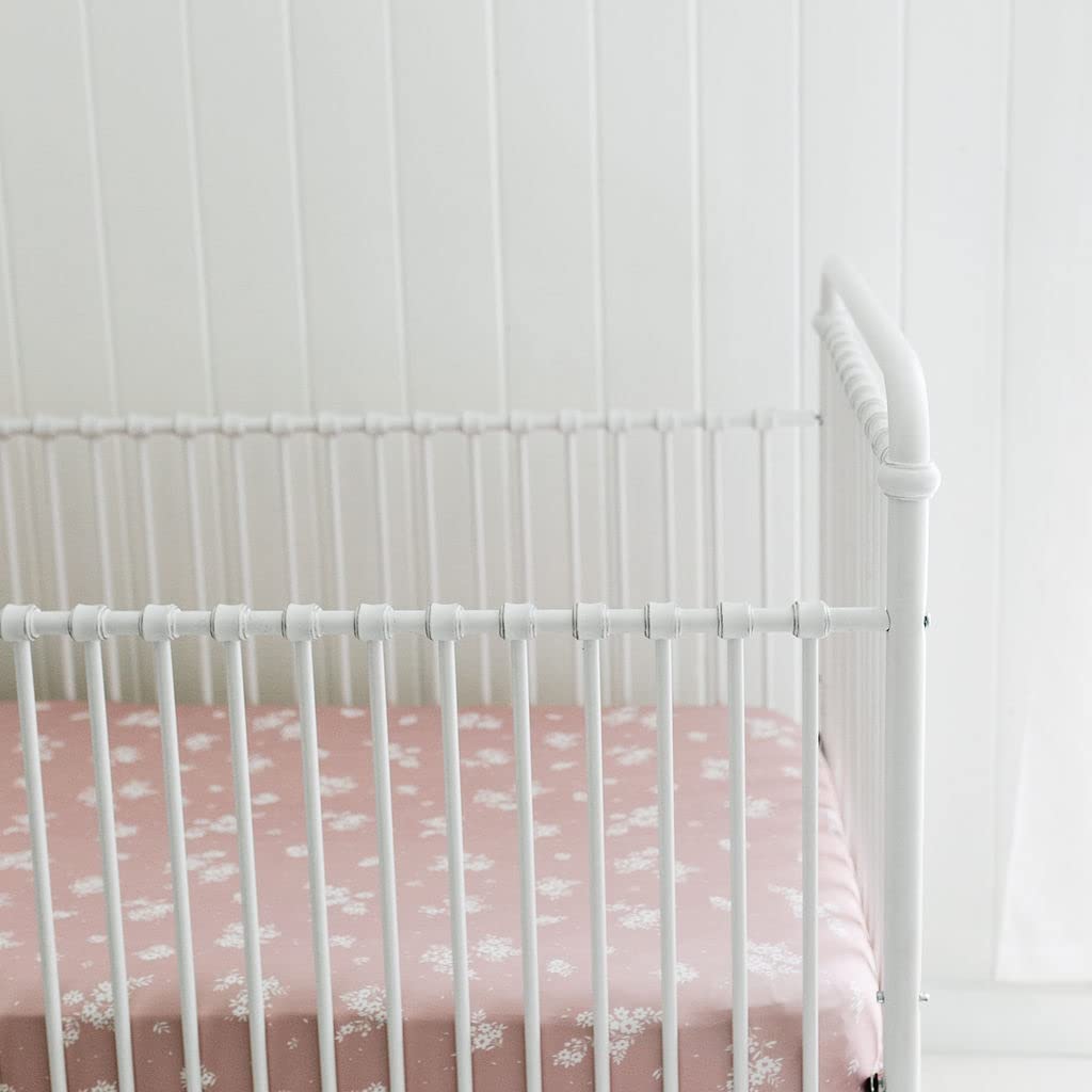 Sorrel + Fern antique rose sheets display fade-resistant color after washing.