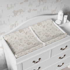 Sorrel + Fern mom-designed nursery cover features the Magic Forest pattern.