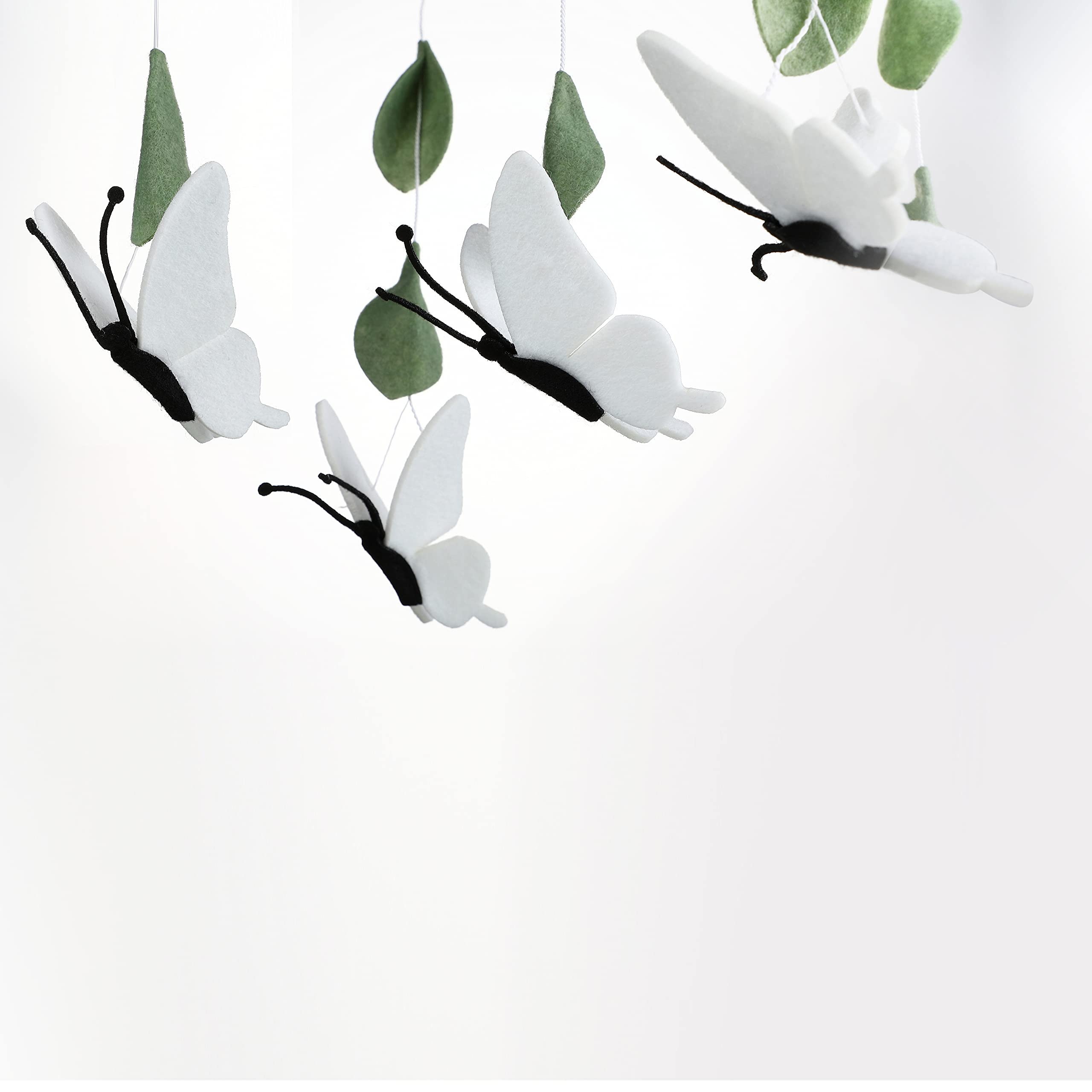 Sorrel + Fern butterfly mobile elevates nursery aesthetics with soft, soothing movement