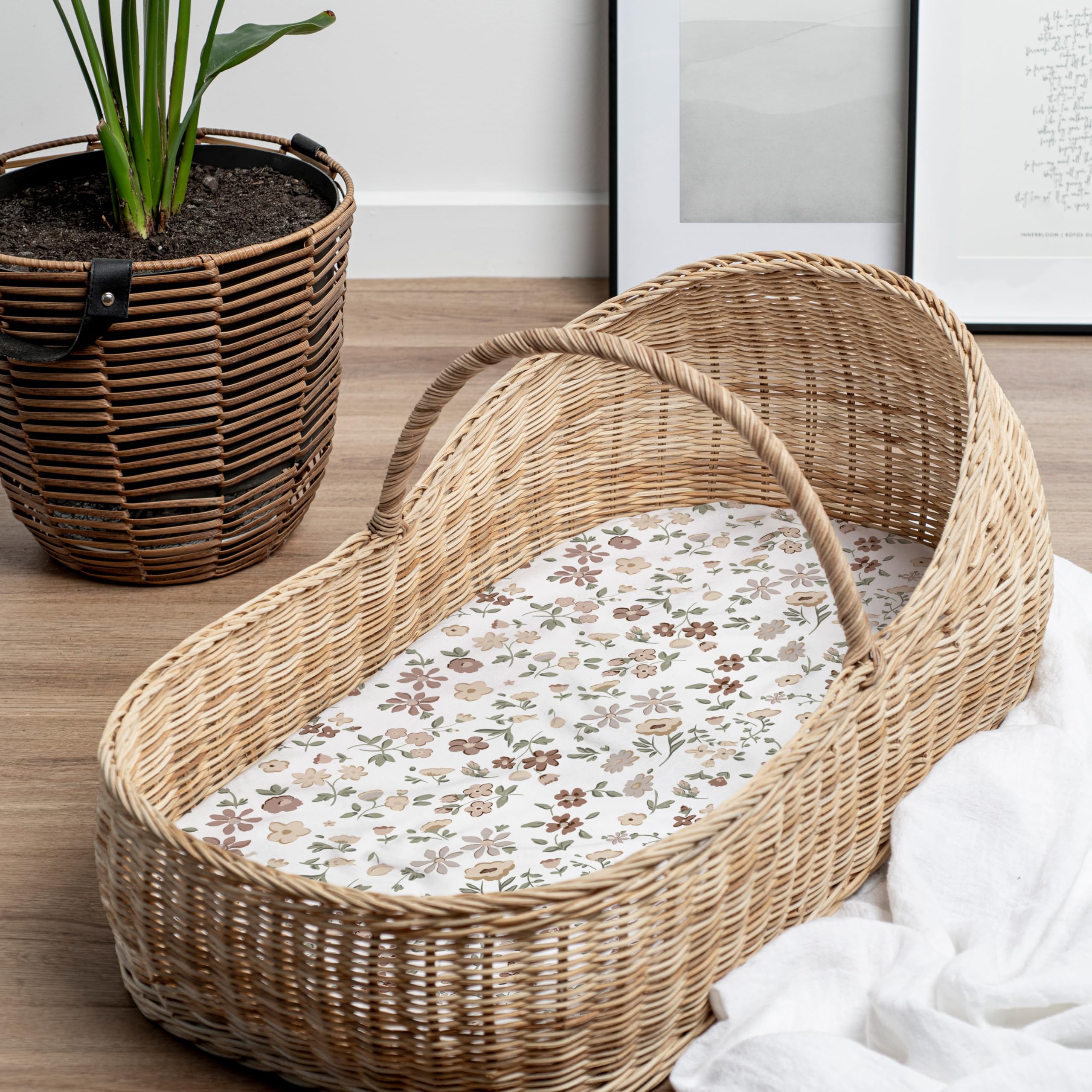 Sorrel + Fern soft cotton blend sheets provide breathable comfort.