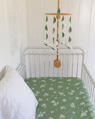 Sorrel + Fern sustainable felt and wood mobile for eco-friendly nursery decor