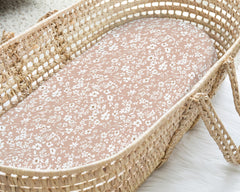 Sorrel + Fern two-pack bassinet sheets for easy nursery changes.