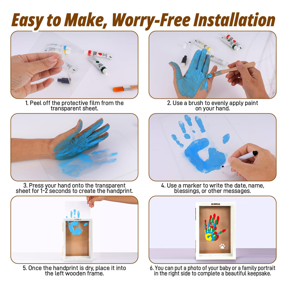 Sortnic four transparent sheets protect handprints from smudges during making