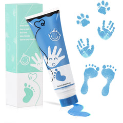 Sortnic blue baby handprint ink 75ml captures tiny prints for keepsakes with a safe, easy wash.