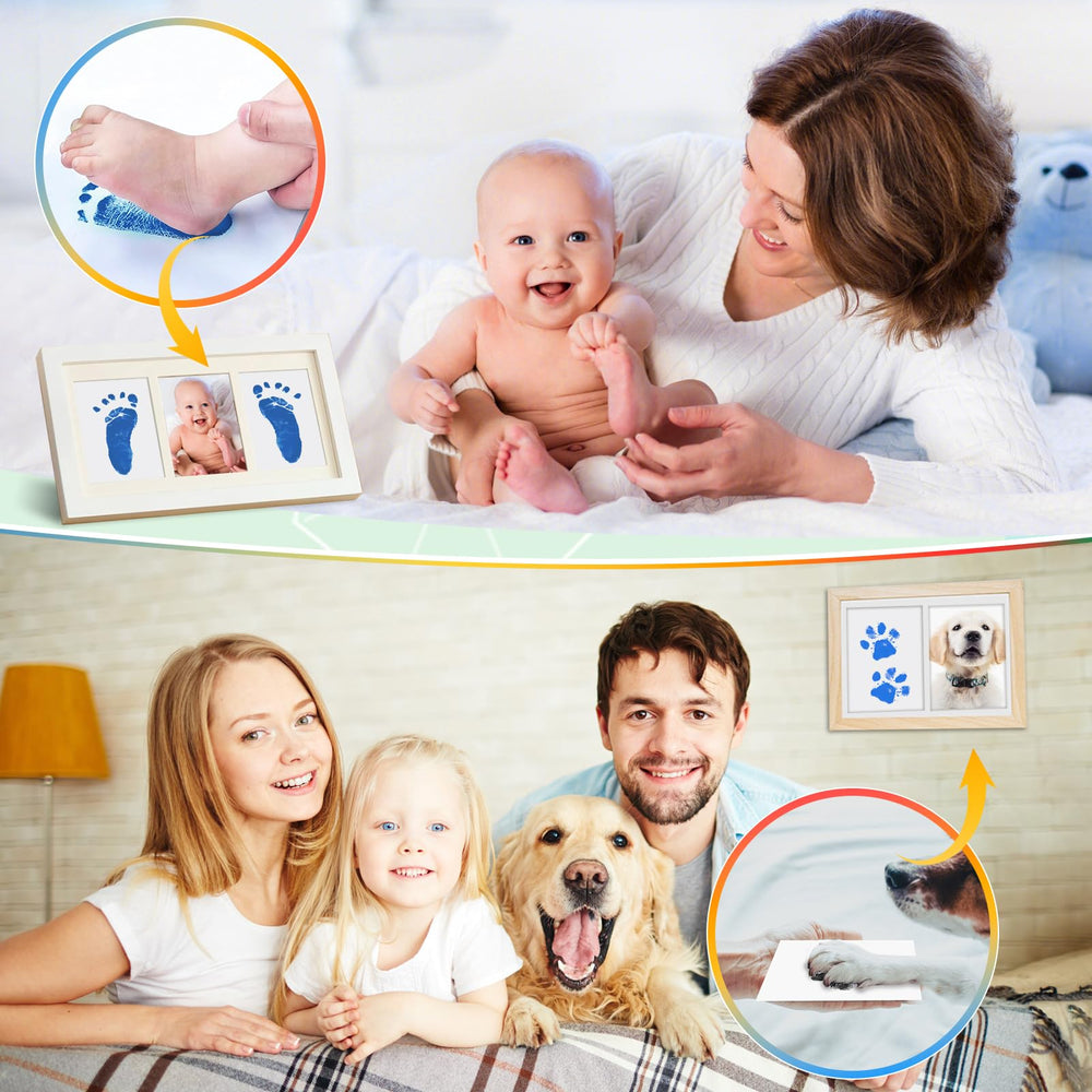 Sortnic blue pet paw print ink captures memories with safe, simple cleanup for pets.