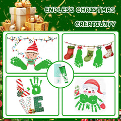 Sortnic green washable ink cleans up easily after baby prints and crafts.