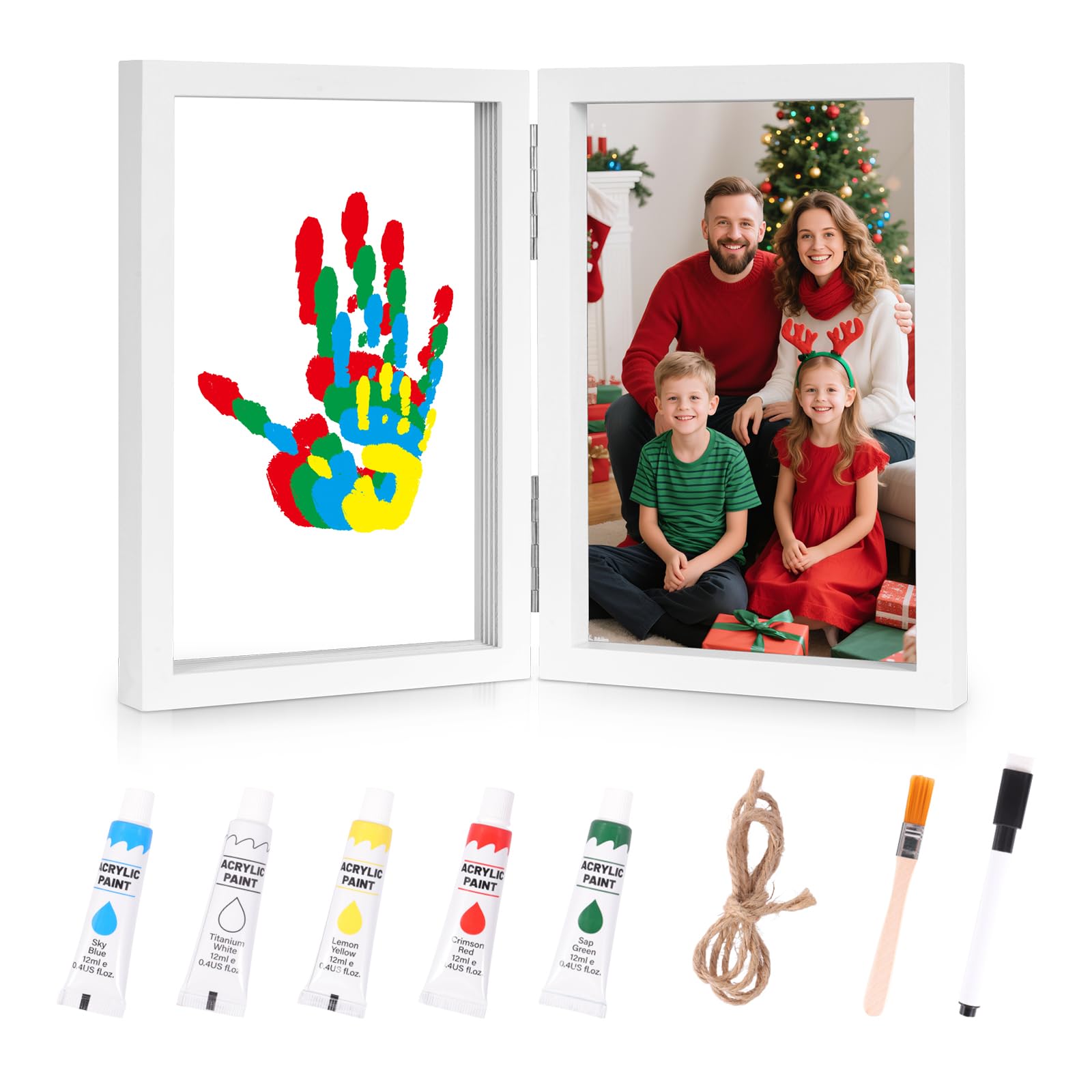 Sortnic handprint display suits baby showers, adoptions, and new home celebrations