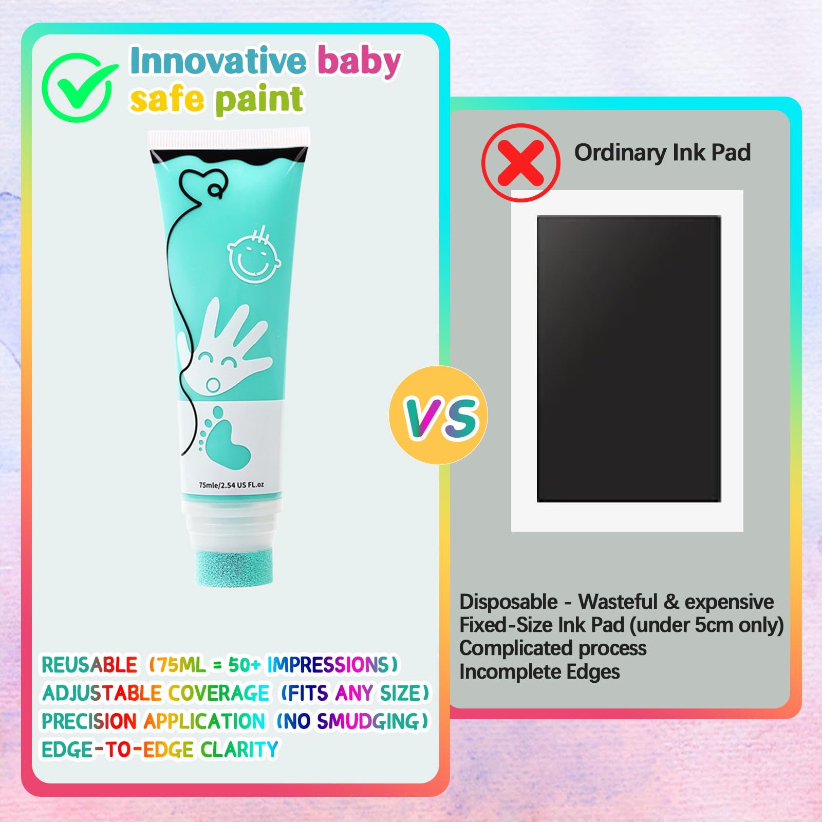 Sortnic mint-green gift packaging is ideal for new parents.