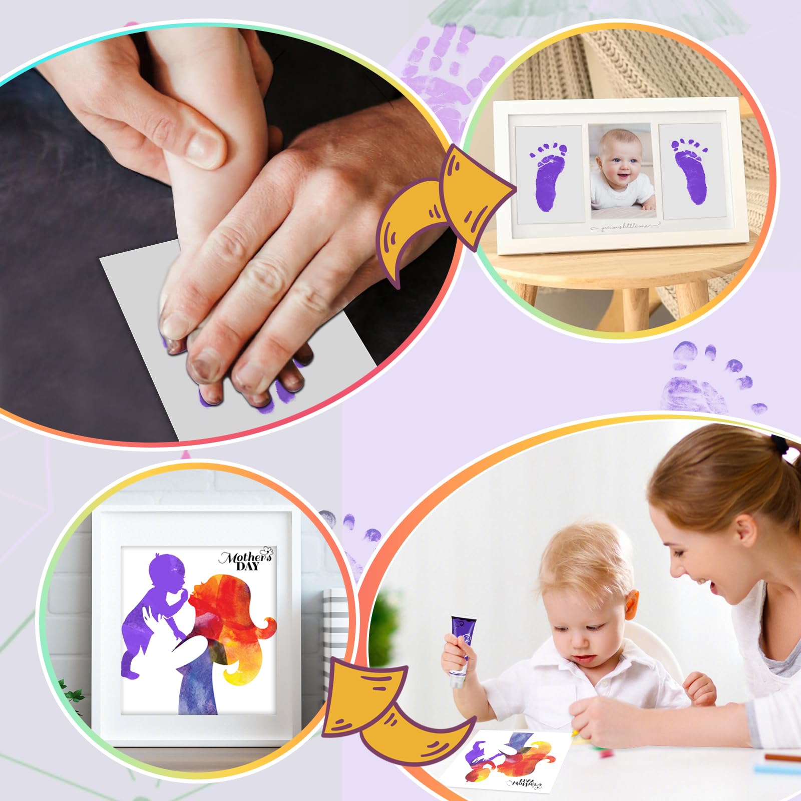 Sortnic pet pawprint ink captures paw memories with washable formula.