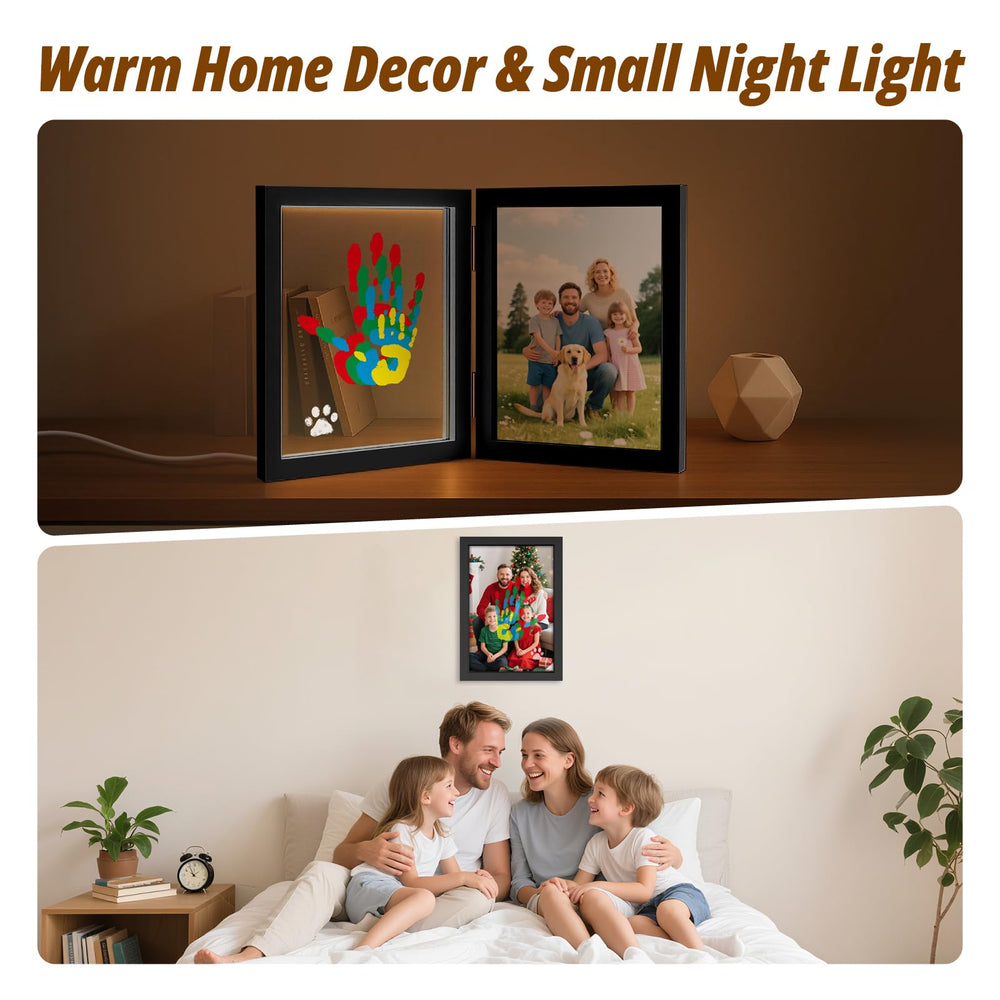 Sortnic wooden frame with hanging twine ready for wall display.