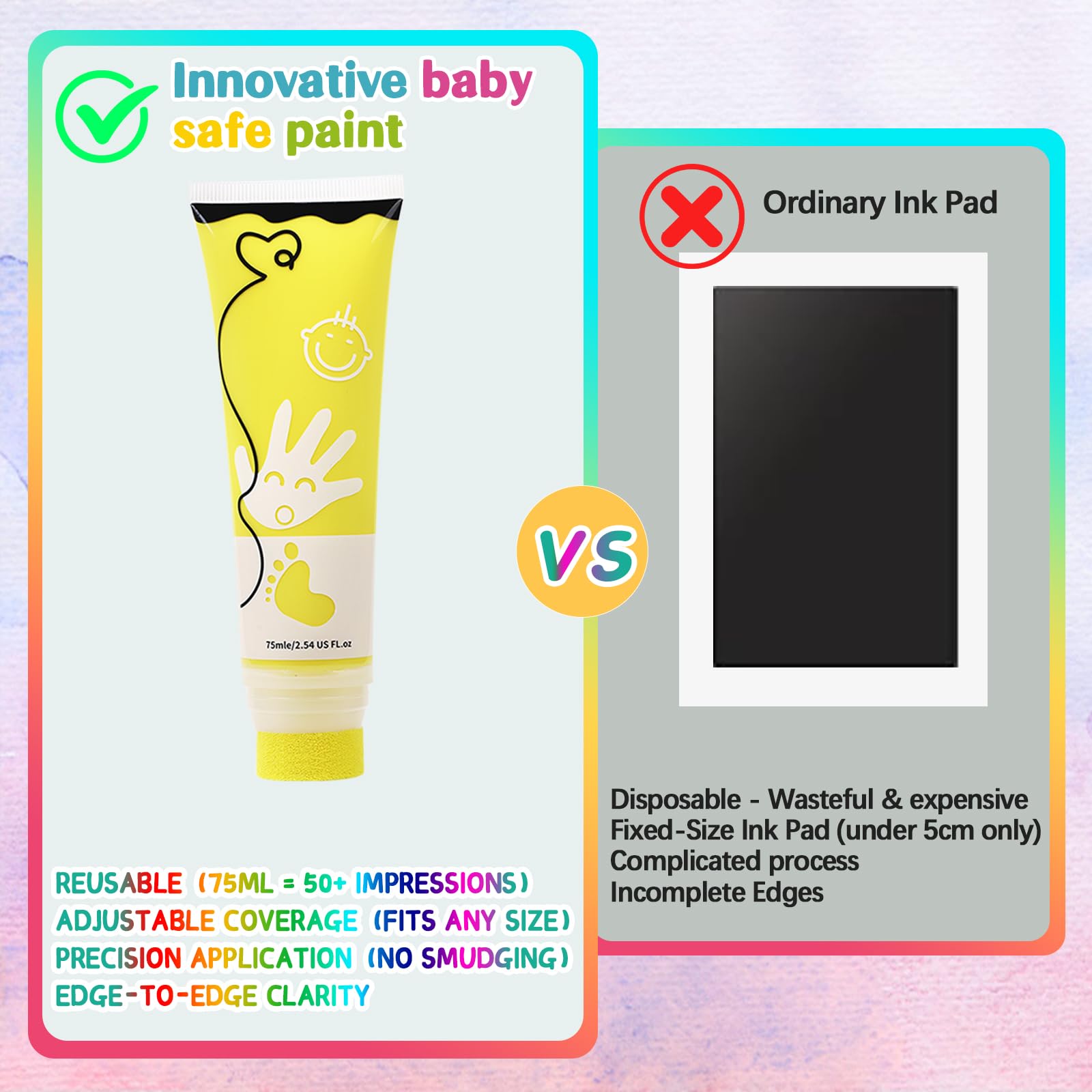 Sortnic Yellow Cleanup-Friendly Paint easy to wipe clean after crafting