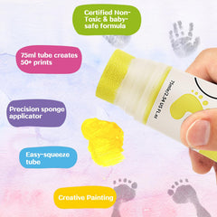 Sortnic Yellow Paw Print Paint used for pet keepsake memories