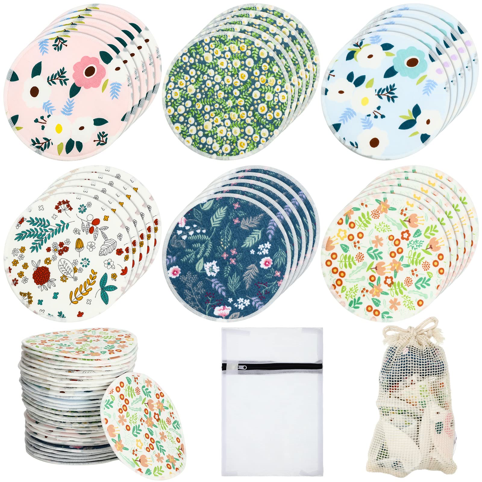 Sosation bamboo nursing pads 30pcs set ready for everyday absorbent protection