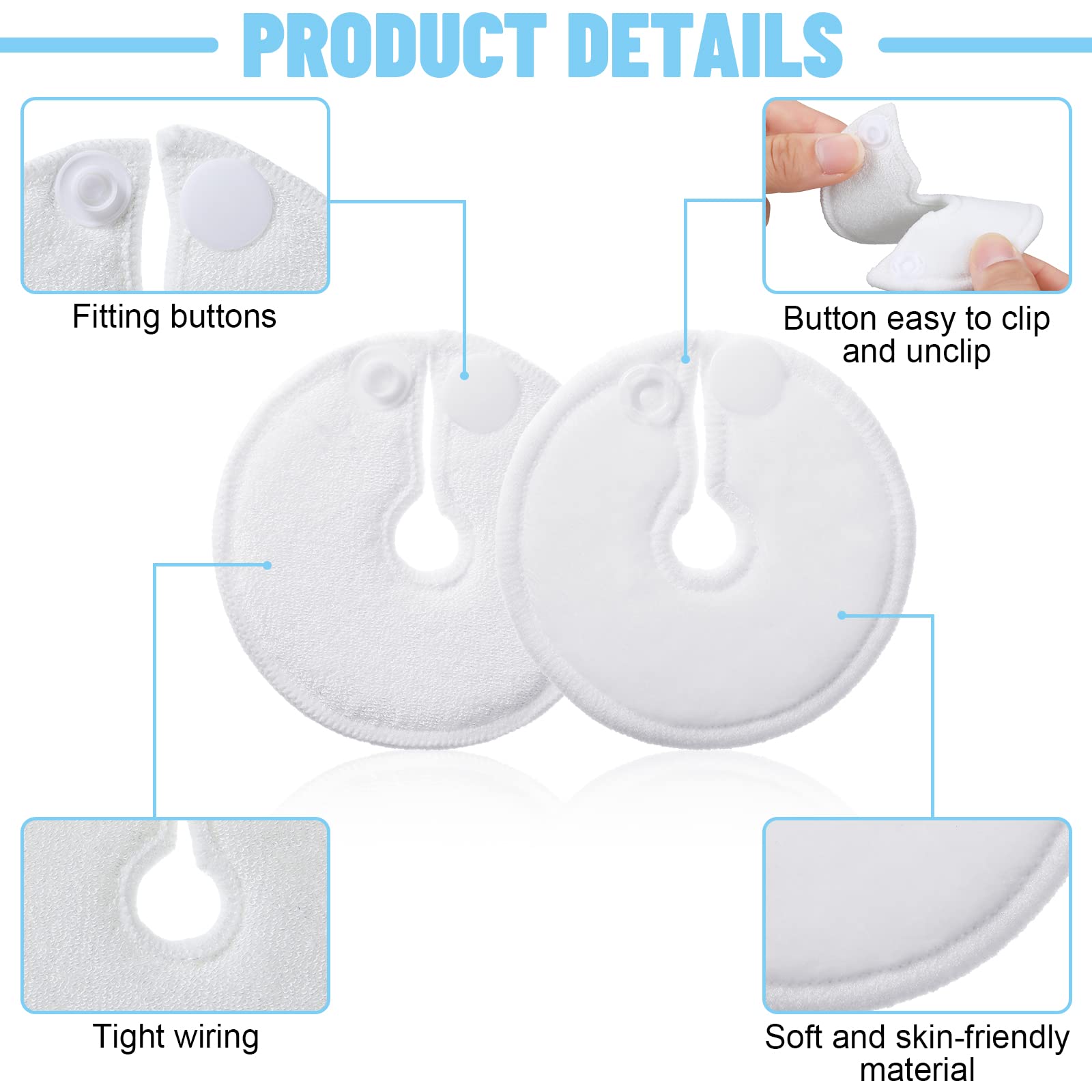 Sosation G-tube button covers soft cotton material provides skin friendly comfort