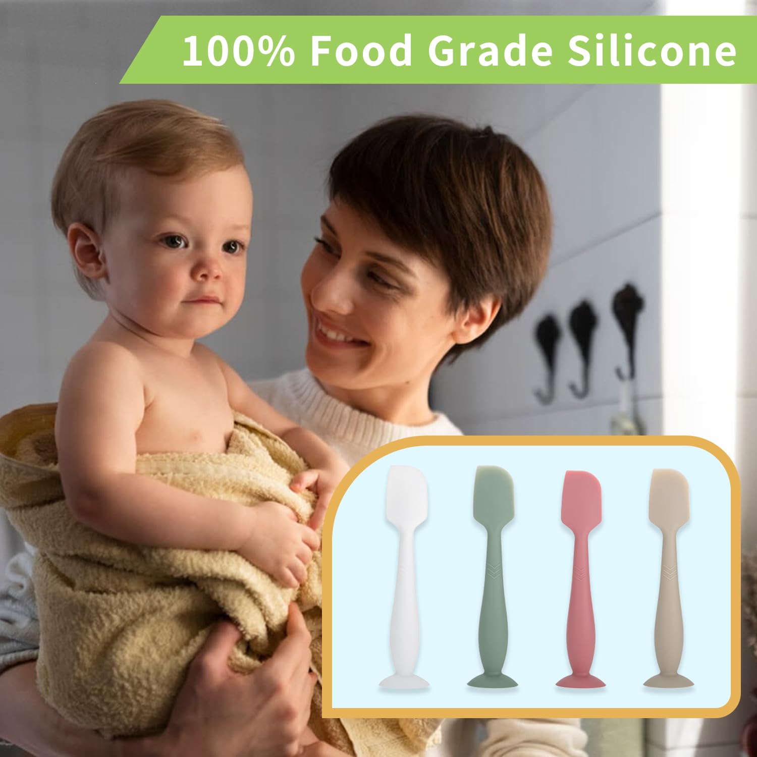 SOSKYGELO easy-clean silicone spatula for quick washing after use