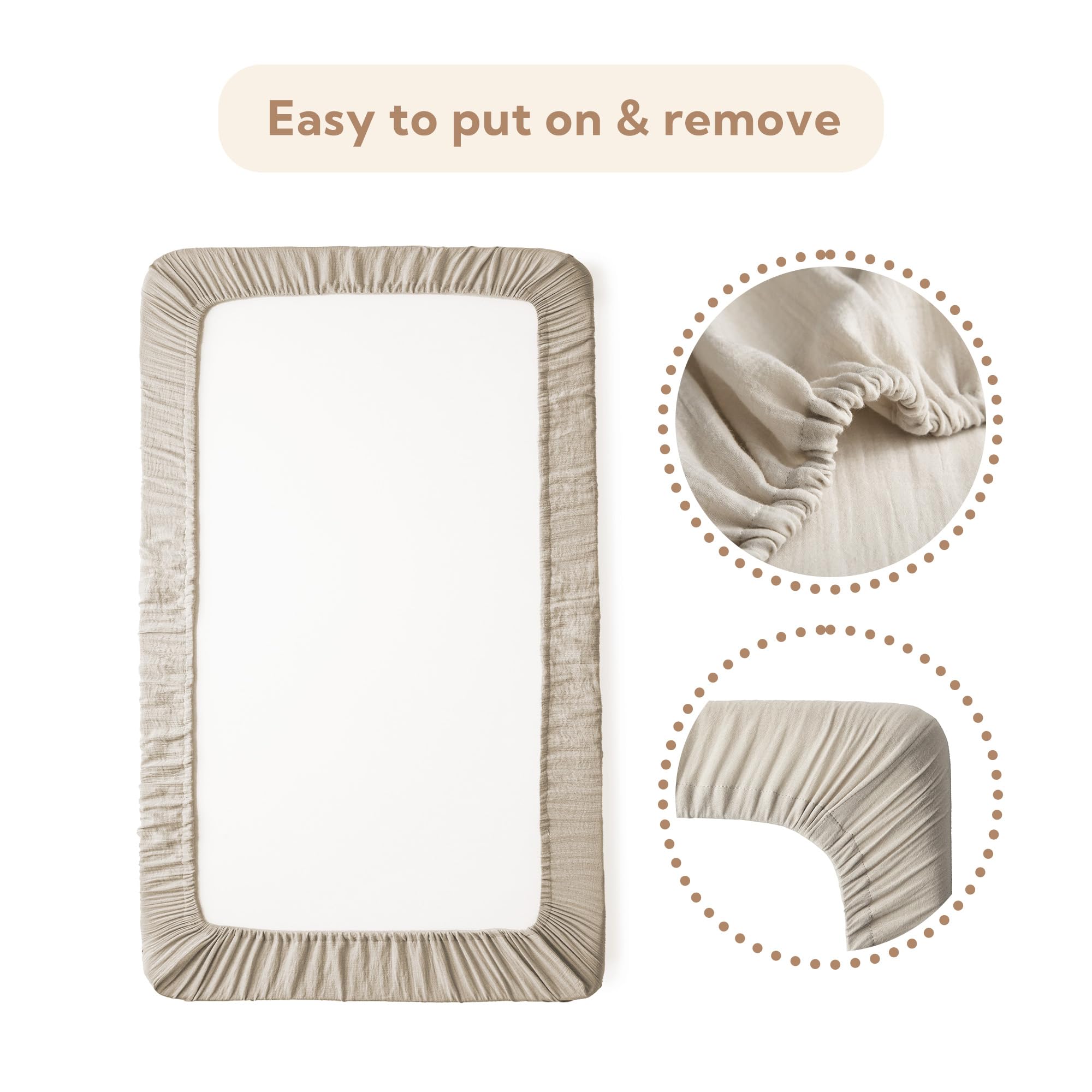 SOULFUL muslin sheets machine washable and resistant to fading and pilling