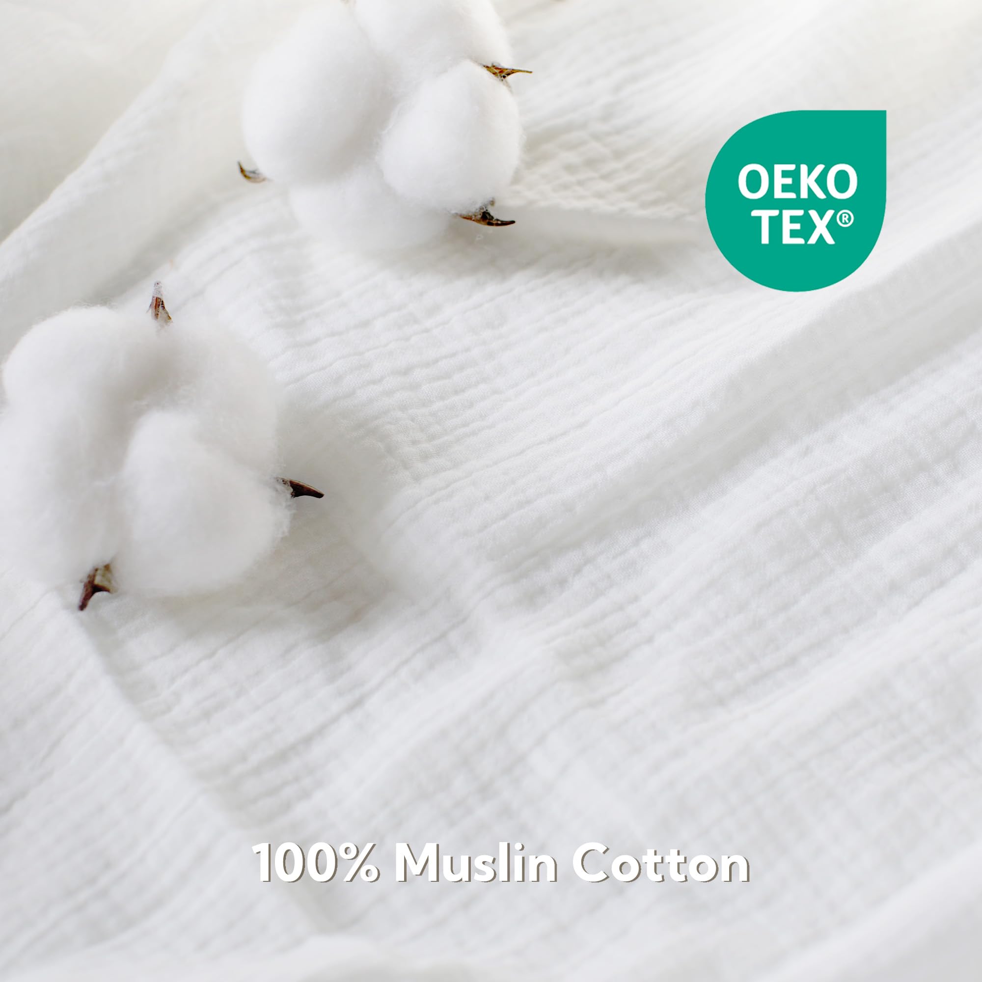 SOULFUL muslin crib sheets 3-pack colors close-up: versatile nursery styling options.