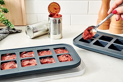Souper Cubes garlic storage freezer mold keeps portions ready for cooking.