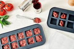 Souper Cubes herbs freezer tray preserves fresh flavors for quick meals.