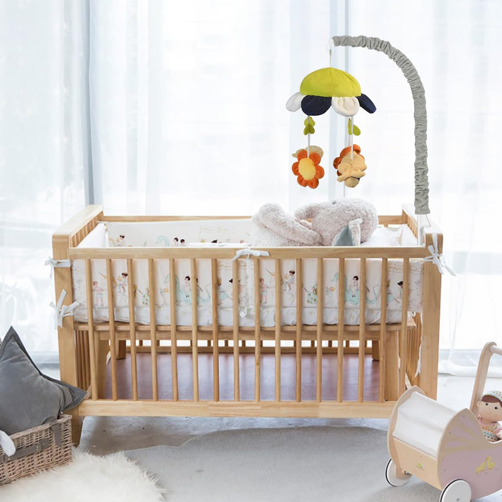 SourceTon crib mobile decorative touch enhances nursery style without sacrificing practicality.