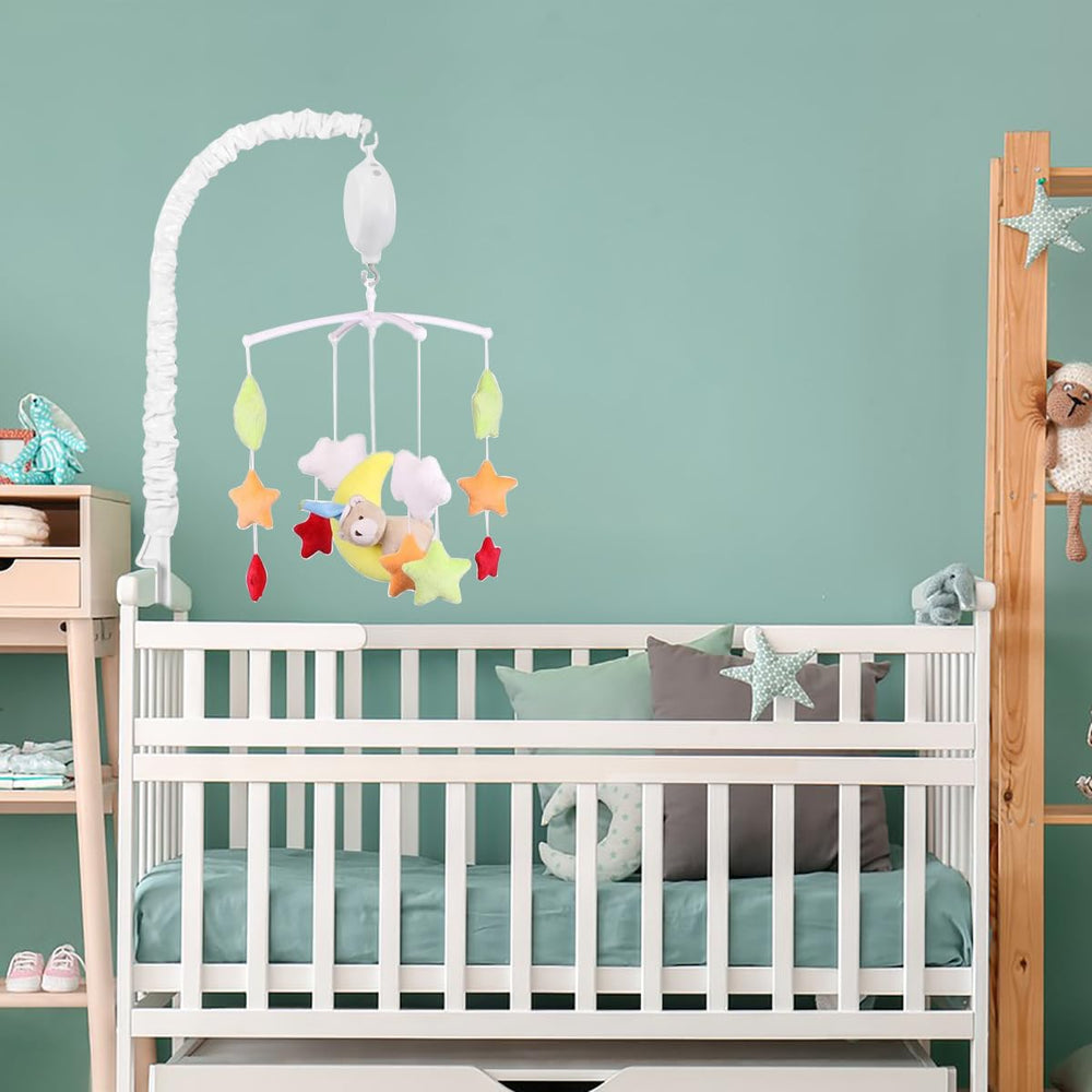 SourceTon crib mobile stand protection reduces rust and bumps during play and setup.