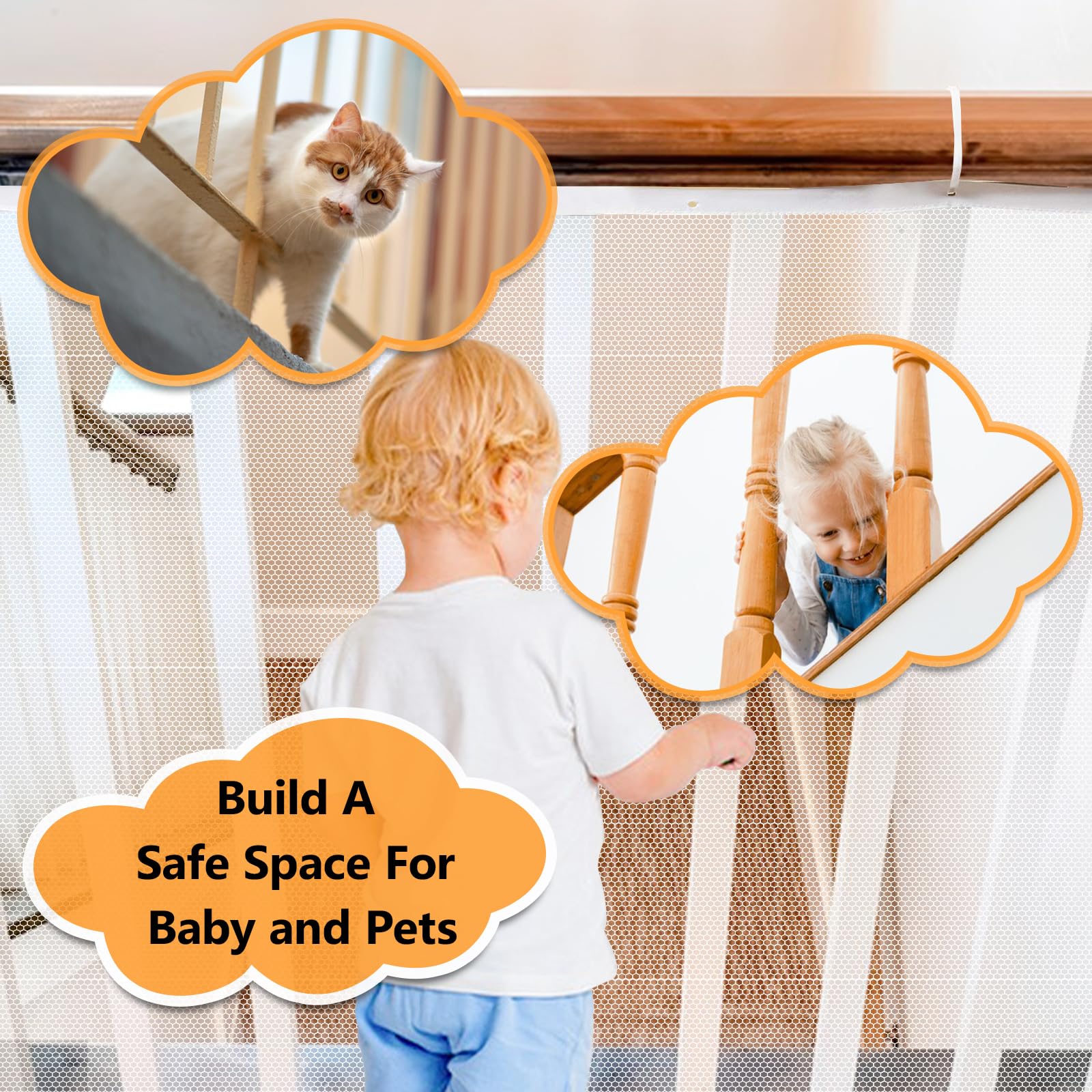 South to East baby play protected-space showing the net keeping tiny hands safe.