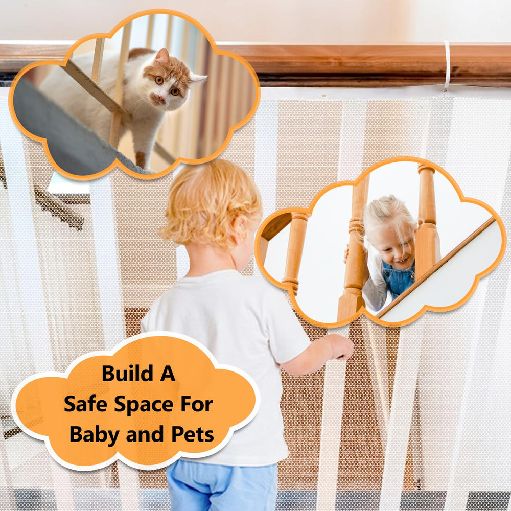 South to East baby play protected-space showing the net keeping tiny hands safe.