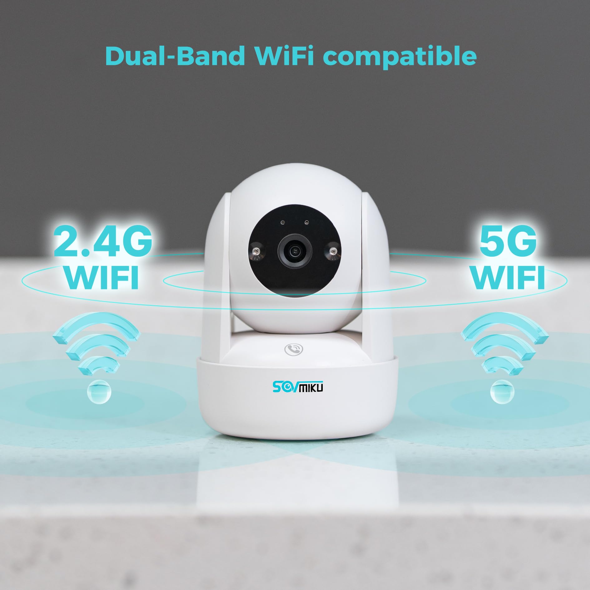 SOVMIKU CB2 night vision provides clear low-light monitoring.